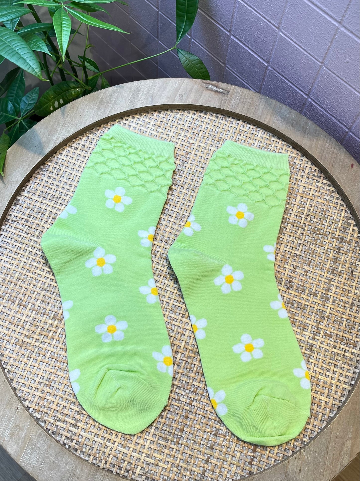 Chaussettes florales