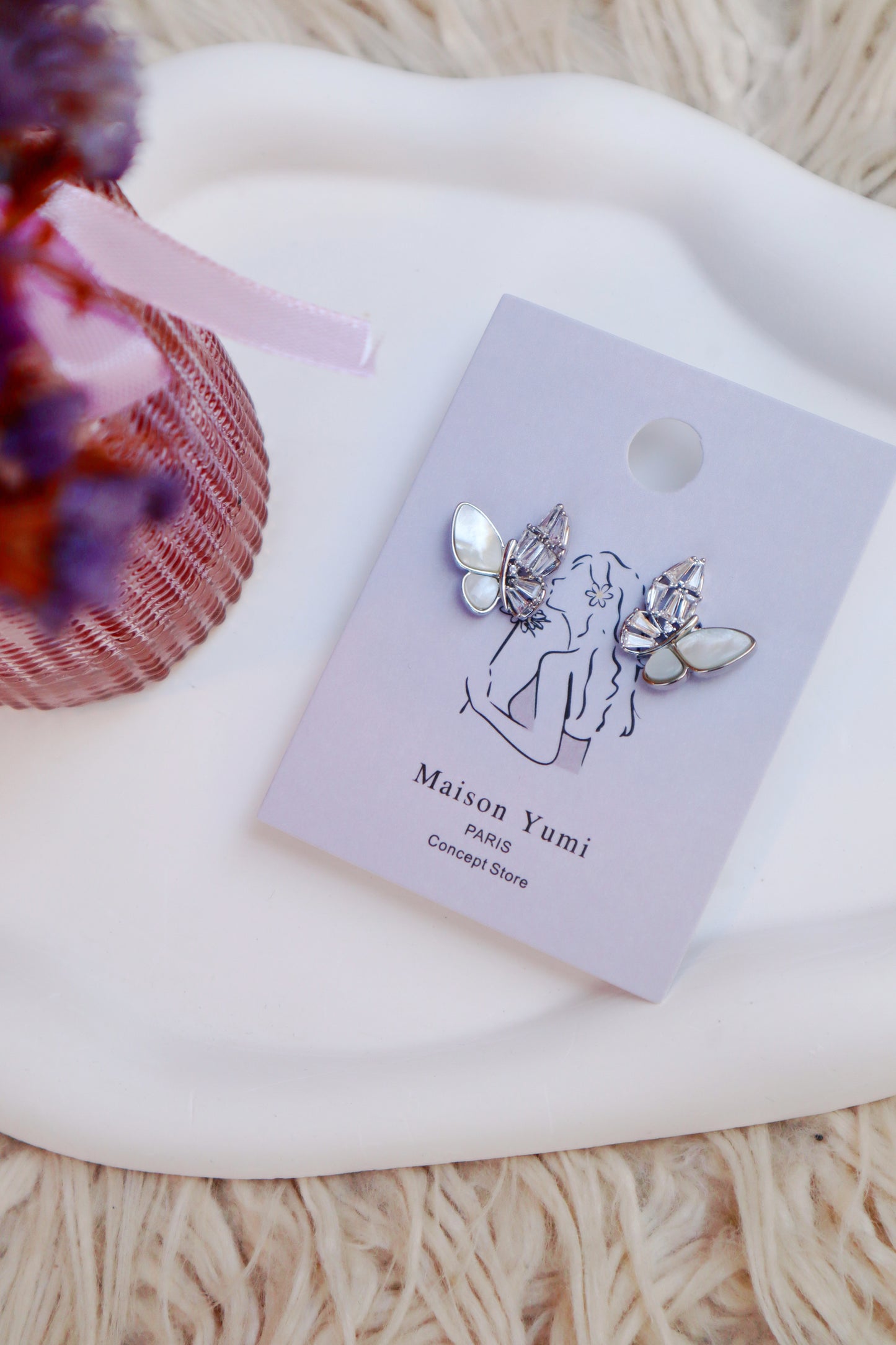 Boucles d’oreilles papillon