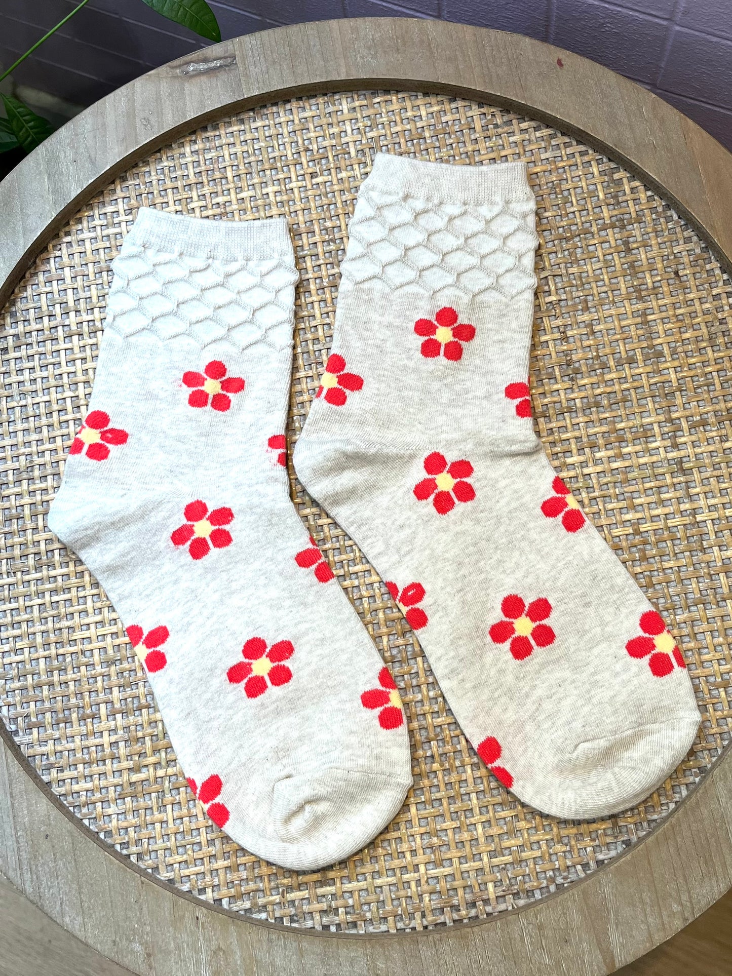 Chaussettes florales