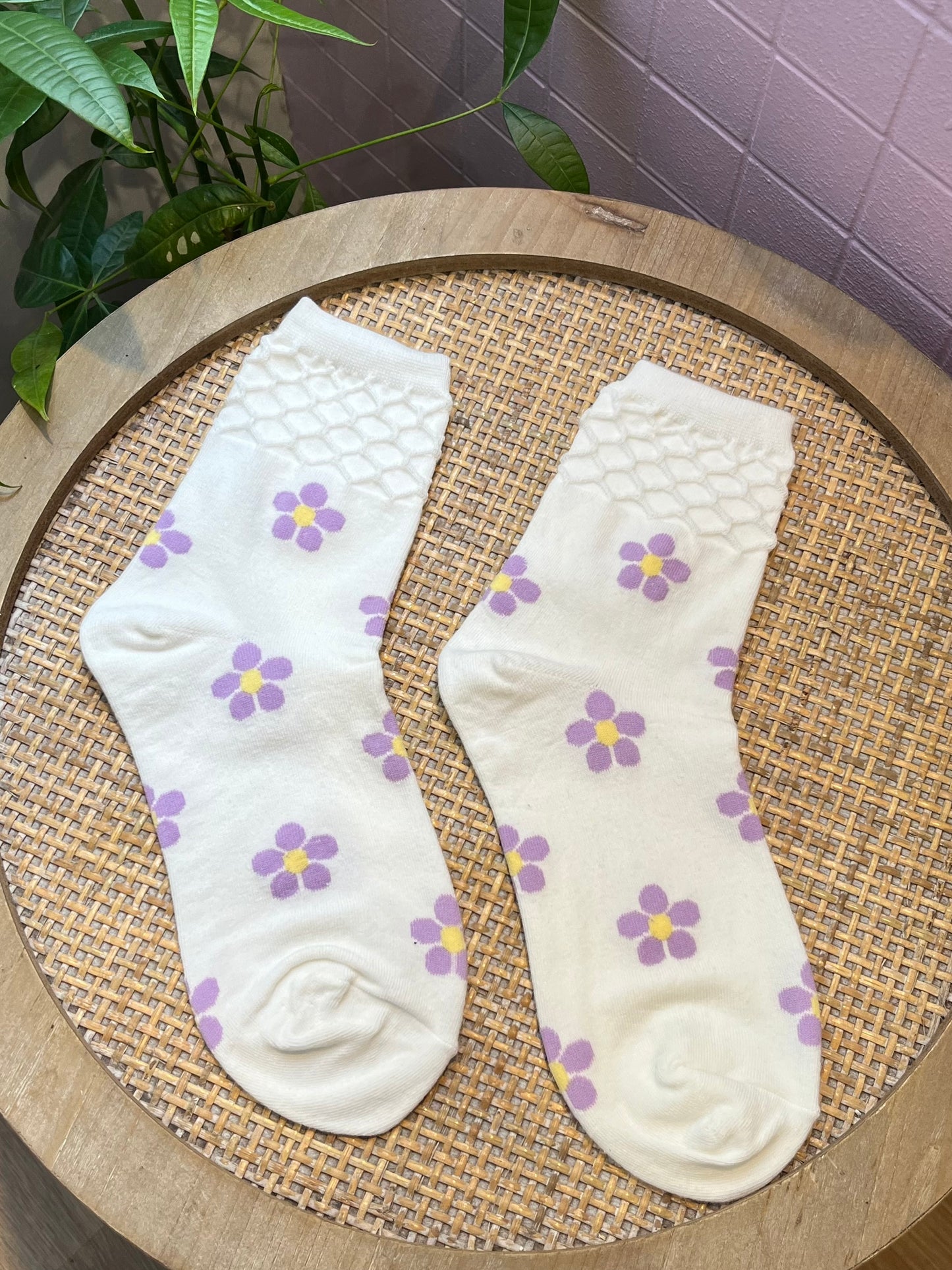 Chaussettes florales