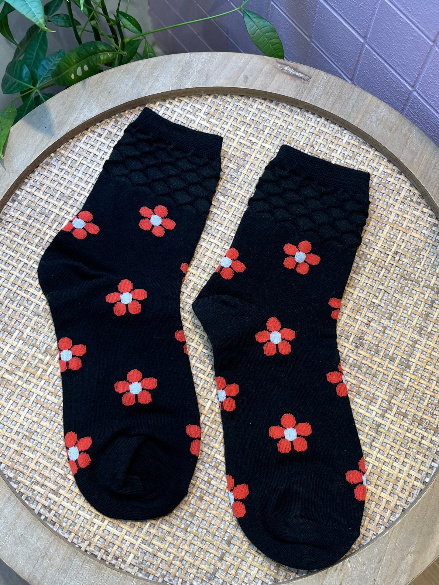 Chaussettes florales