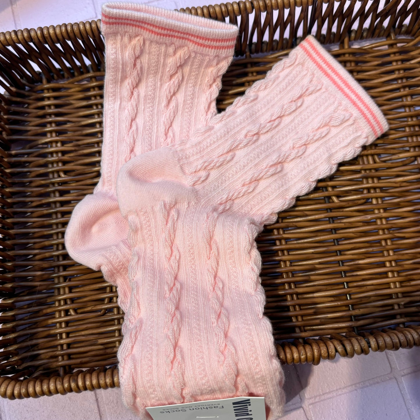 Chaussettes couleurs unies