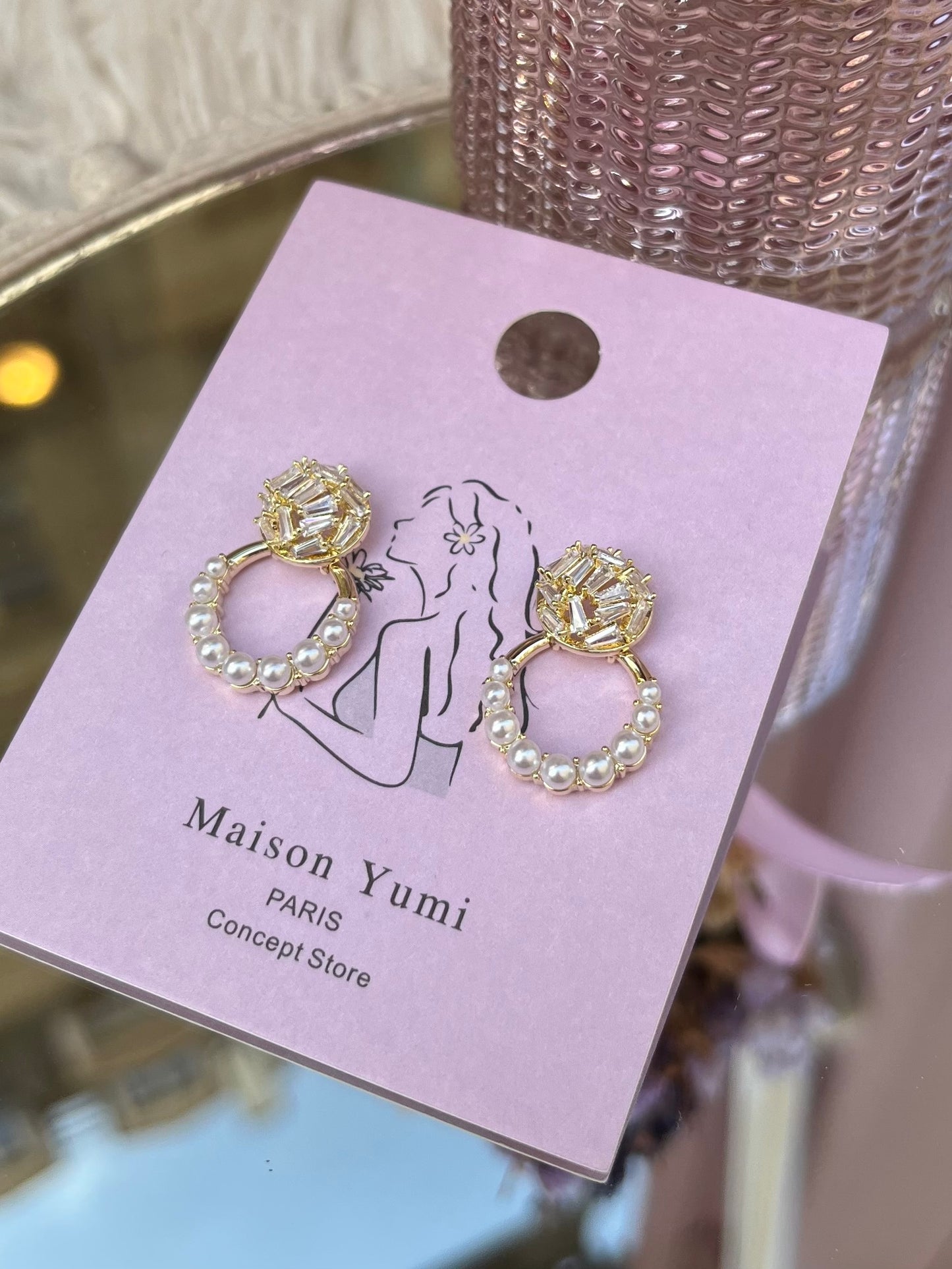 Boucles d’oreilles dorées
