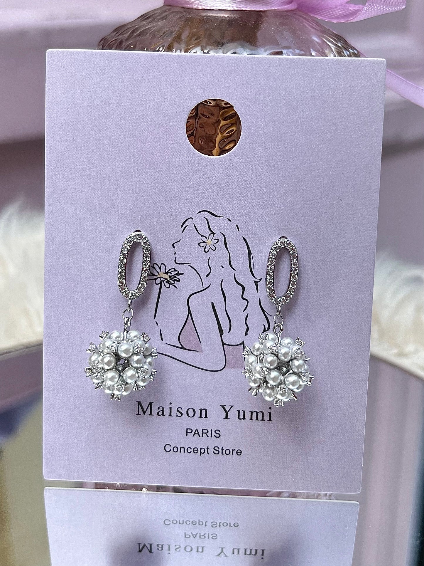 Pearl earrings