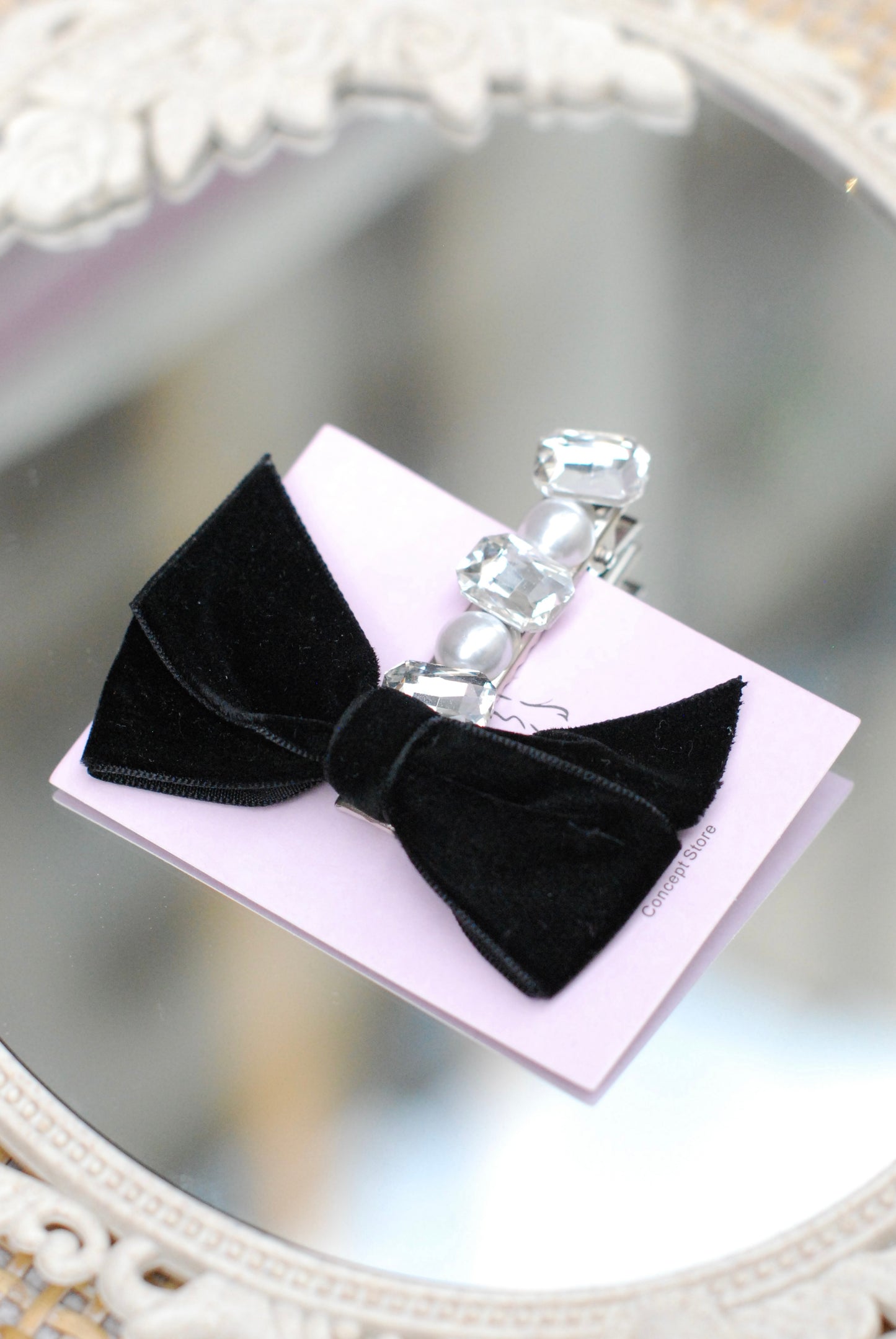 Velvet Bow Barrette