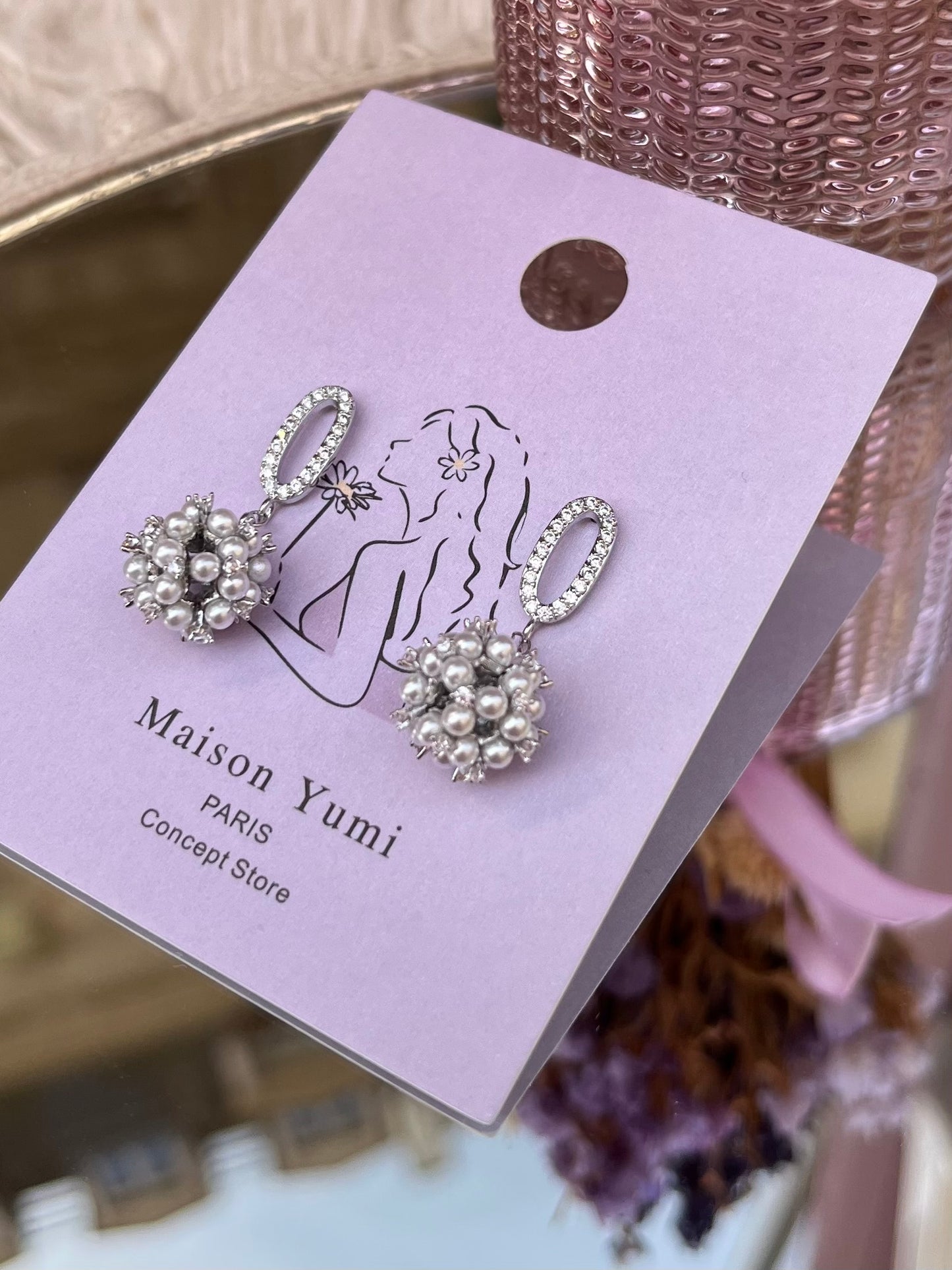 Pearl earrings