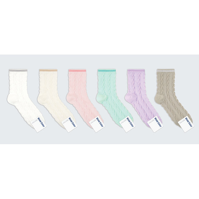 Chaussettes couleurs unies